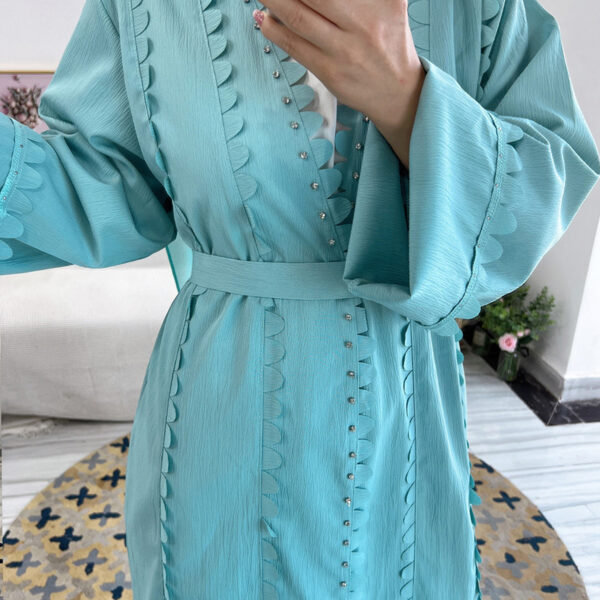 Women's Fashion Hijab Robe Cardigan Long Dress – Bild 2