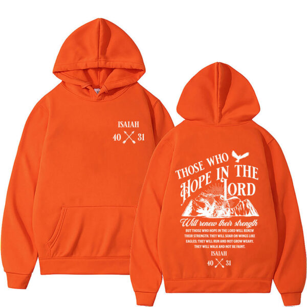 Christian Jesus Letters Print Hoodies Men Women's Clothing – Bild 5