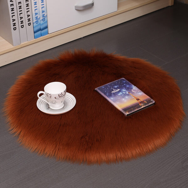 Hair Plush Carpet Floor Mats Household Floor Mats  Wool Round Bedroom Carpets – Bild 10