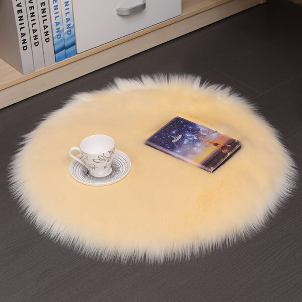 Hair Plush Carpet Floor Mats Household Floor Mats  Wool Round Bedroom Carpets – Bild 8
