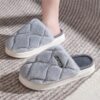 Plush Slippers Winter For Women Indoor Floor Bedroom Home Slipper Warm Solid House Shoes Men Couple – Bild 6