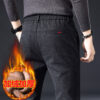 Fleece Lined Sanded Slim-fit Stretch Casual Pants – Bild 5
