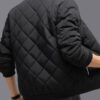 Fashion Rhombic-sewing Design Cotton Coat Winter Warm Thickened Baseball Jacket Casual Solid Color Outwear Clothing For Men – Bild 5