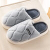 Plush Slippers Winter For Women Indoor Floor Bedroom Home Slipper Warm Solid House Shoes Men Couple – Bild 2