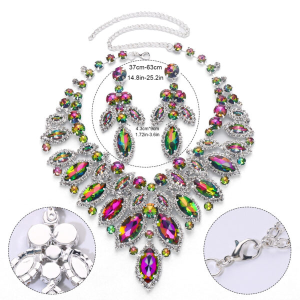 European And American Luxury Leaf Necklace Suit – Bild 7